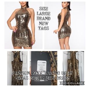 Fashion nova waking up in Vegas minidress